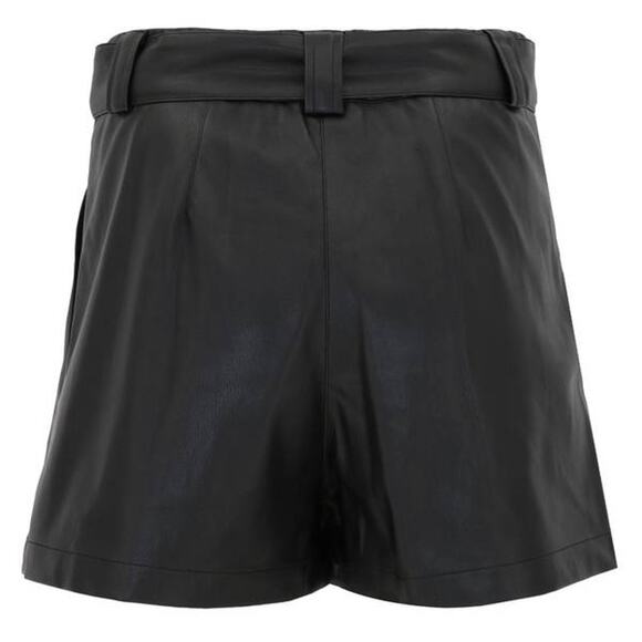 *** Not Availavle***Indigo Vegan Leather Shorts - Picture 2 of 2